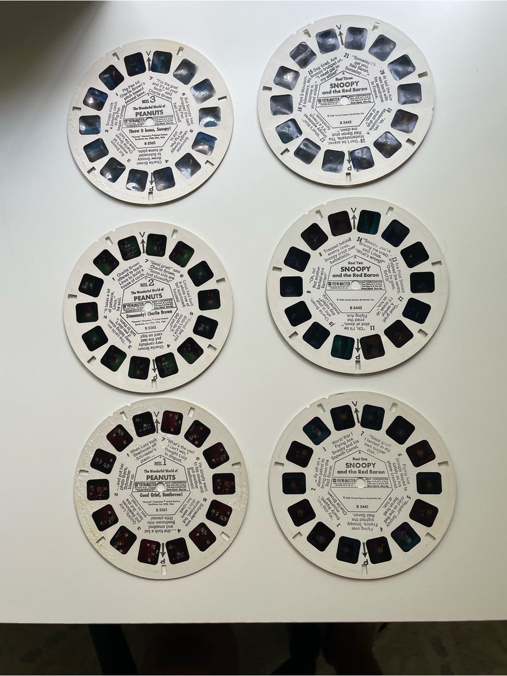 Vintage View-Master Reels - Peanuts Snoopy Set ❤️